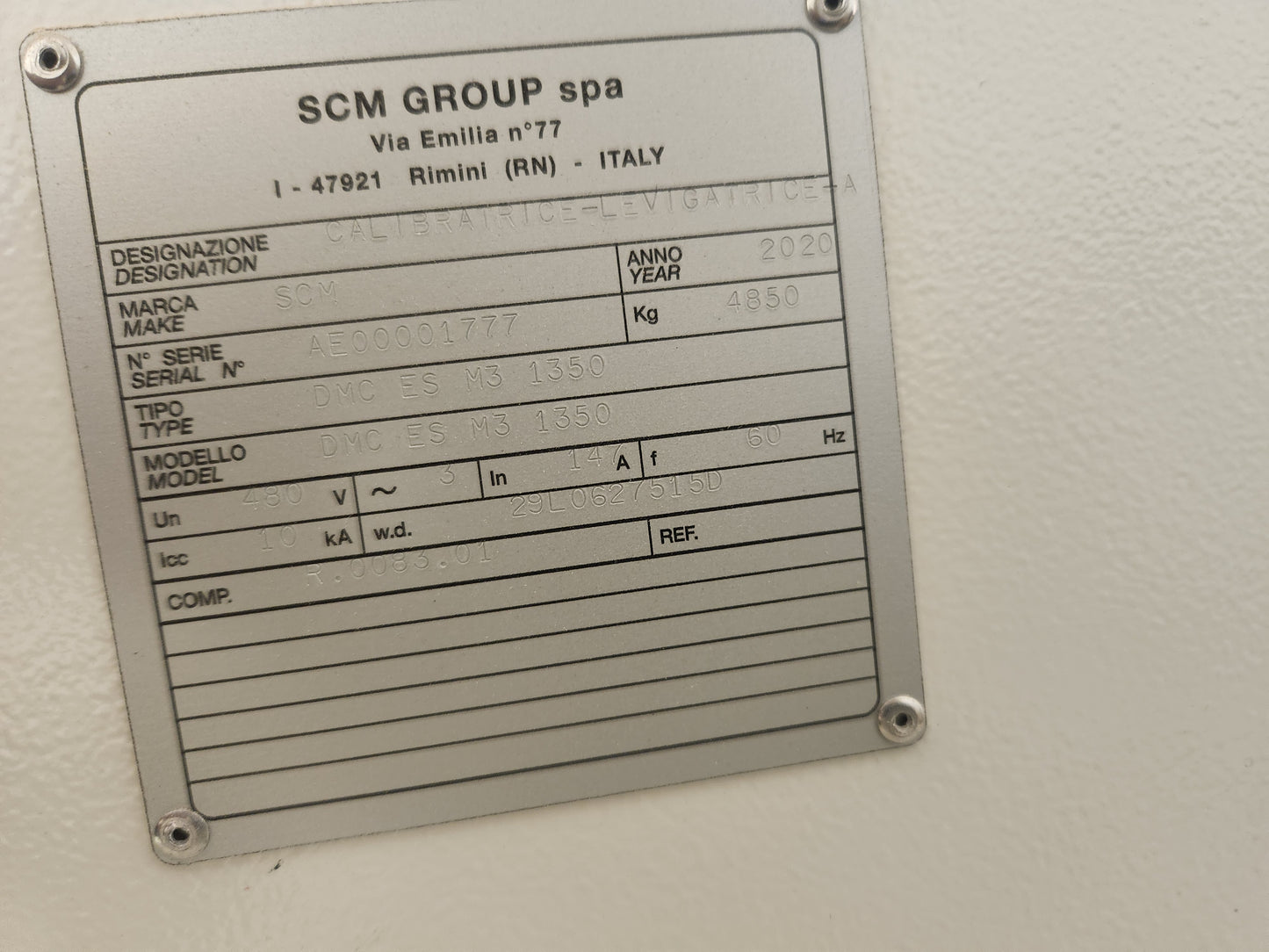 SCM DMC ES 1350 MS T-RKS Eurosystem Wide Belt Sander - Florida