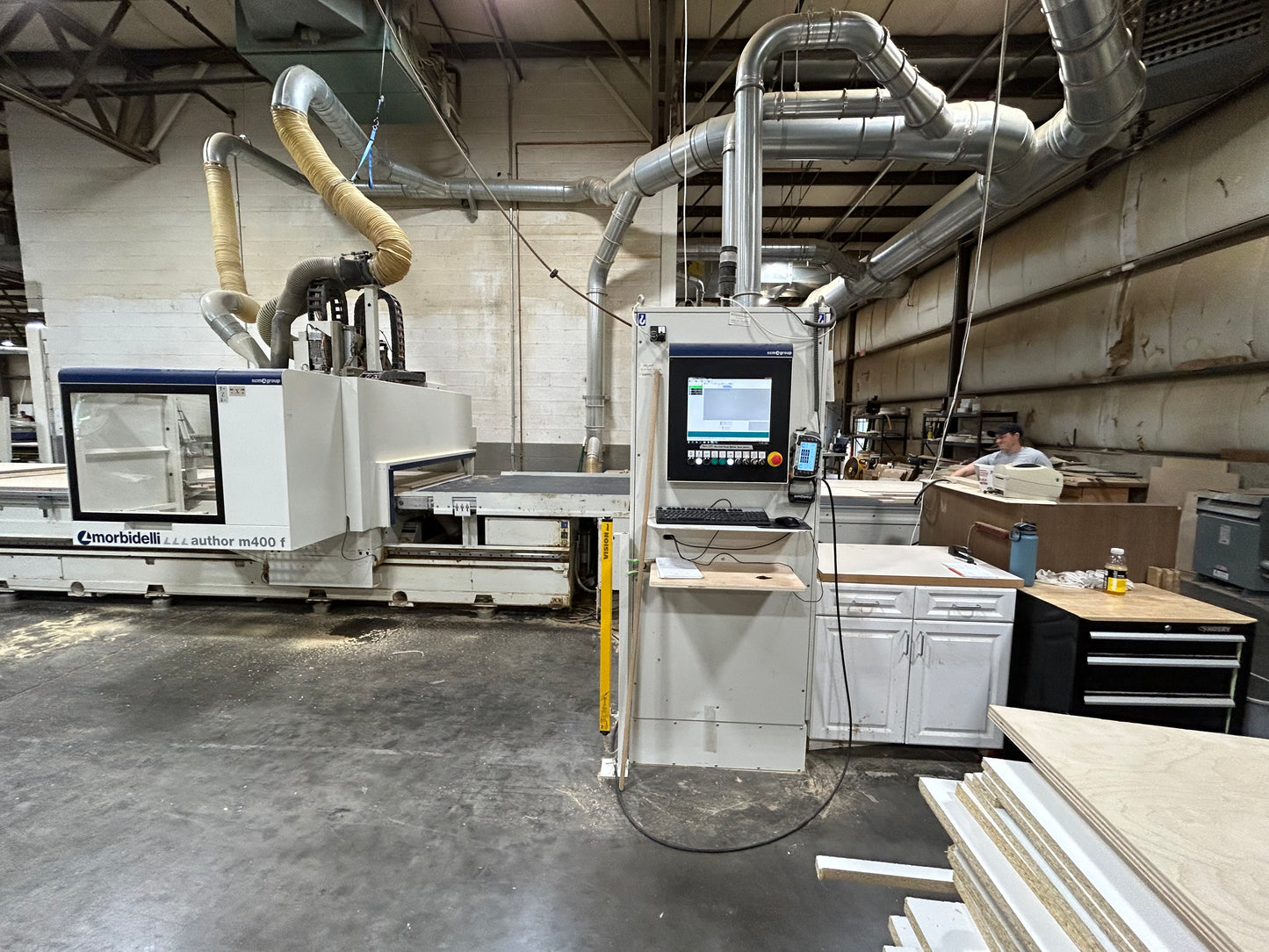 2015 Morbidelli Author m400 f 5x12 Nesting Cell CNC Router -  Connecticut