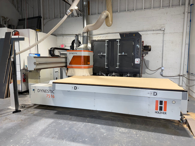 2017 Holzher Dynestic 7516 5x10 CNC Flat Table Router - Florida