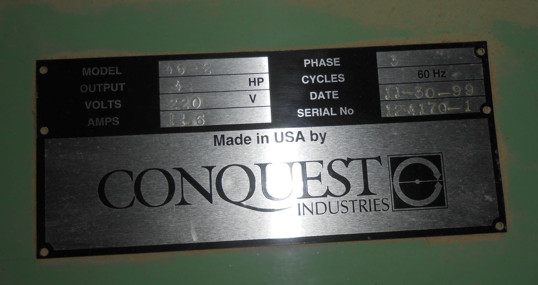 1999 Conquest 2-46 Line Boring Machine