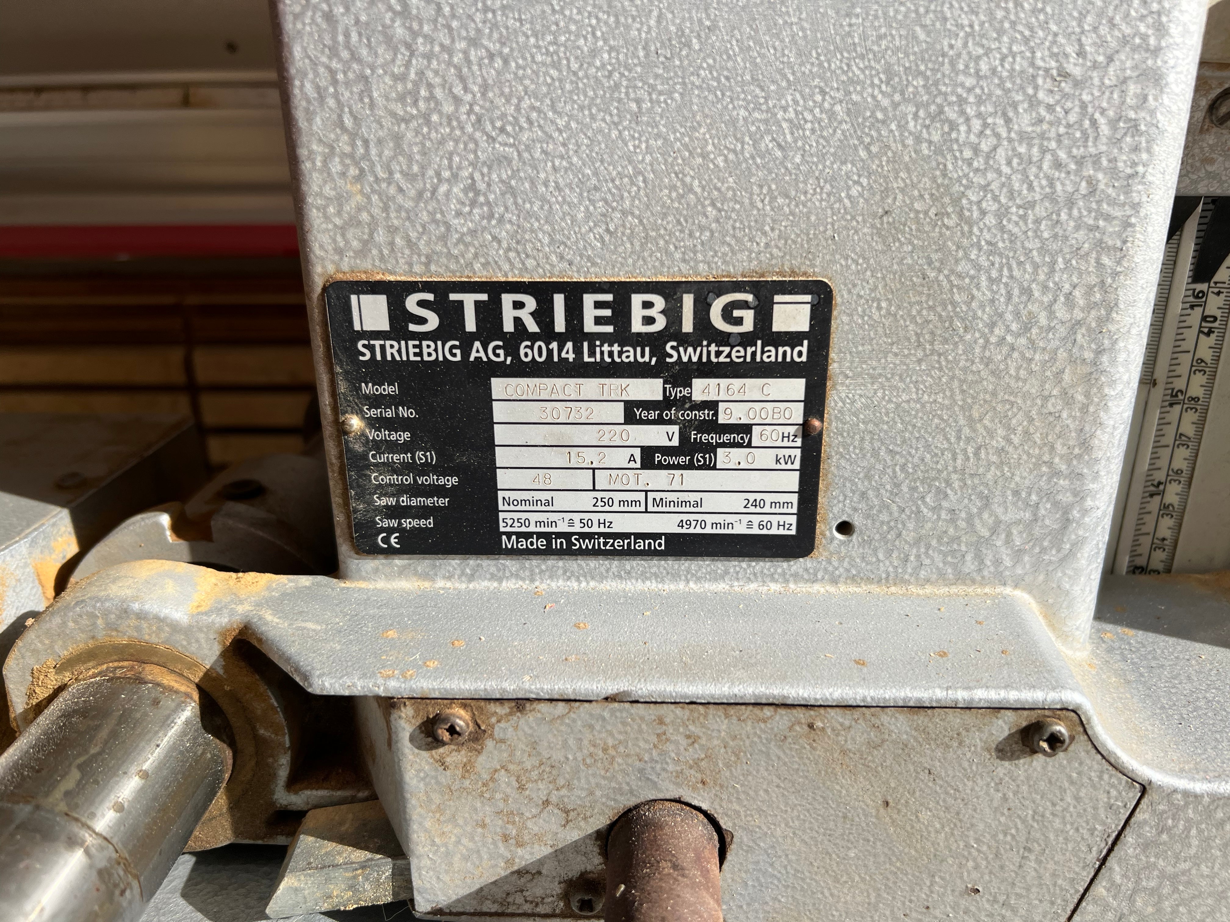 1999 Striebig Compact Trk Vertical Panel Saw - California